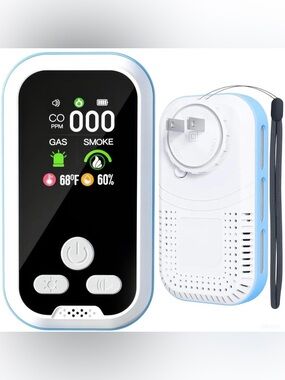 NIB Combined Gas,Smoke & Carbon Monoxide Alarm,5 in One,Plug In,White